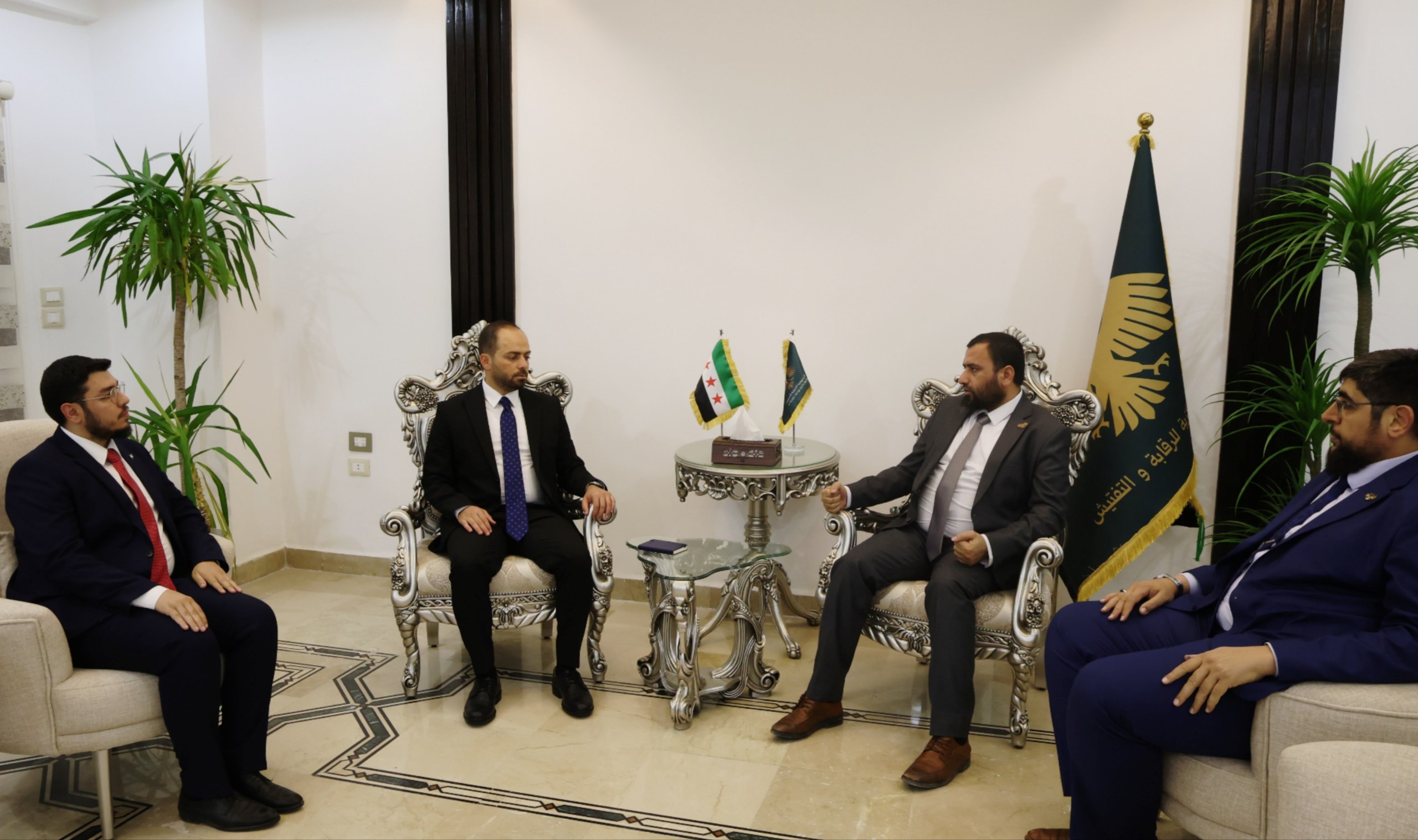 رئيس الهيئة المركزية يستقبل القائم بأعمال السفارة السورية لدى المملكة العربيةالسعودية لتطوير العمل الرقابي