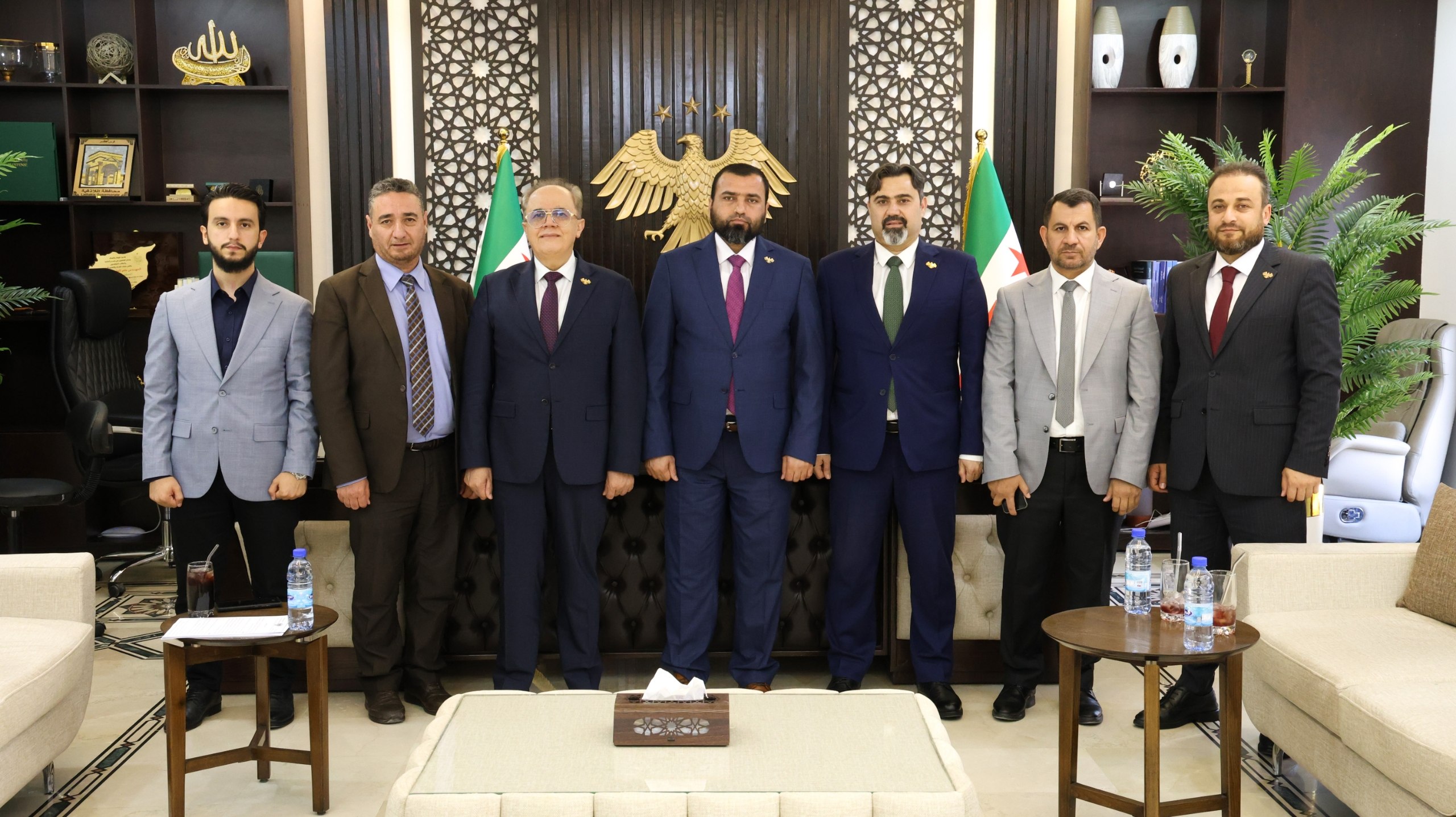 رئيس الهيئة المركزية للرقابة والتفتيش يستقبل وزيري التعليم العالي والتربية
