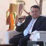 رئيس الهيئة المركزية ومستشار الشؤون الإعلامية في رئاسة الجمهورية يشاركان في ندوة حوارية بمعرض دمشق الدولي